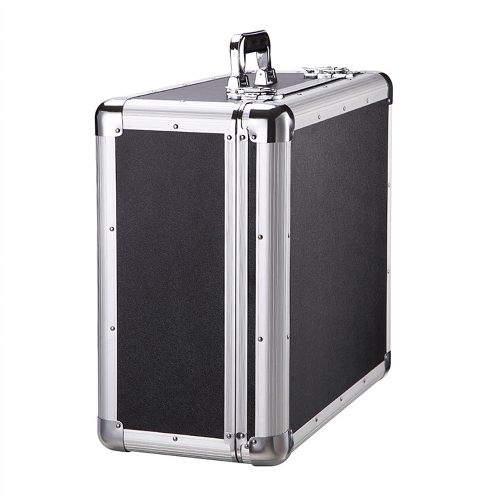 Przenośna skrzynka narzędziowa Aluminiowa twarda walizka na narzędzia, teczka na narzędzia Przenośne pudełko do przechowywania Zamykane etui na tabletki, odpowiednie do miejsca pracy i rodziny, czarny organizer do przechowywania narzędzi (kolor: złoty, ro