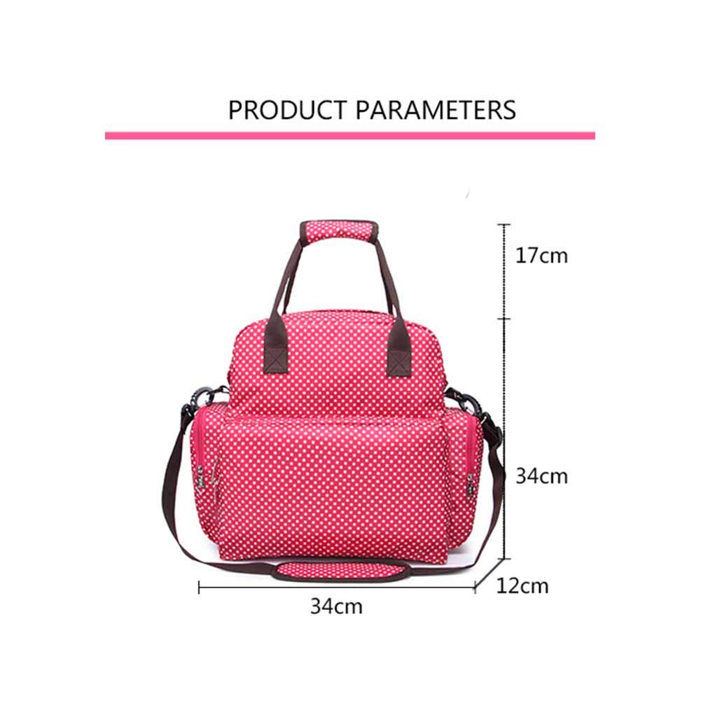 LAI HO Multifunzionale di maternità Diaper Bag Diaper Zaino di Grande capienza Diaper Bag Diaper Pad Sostituzione,Nero