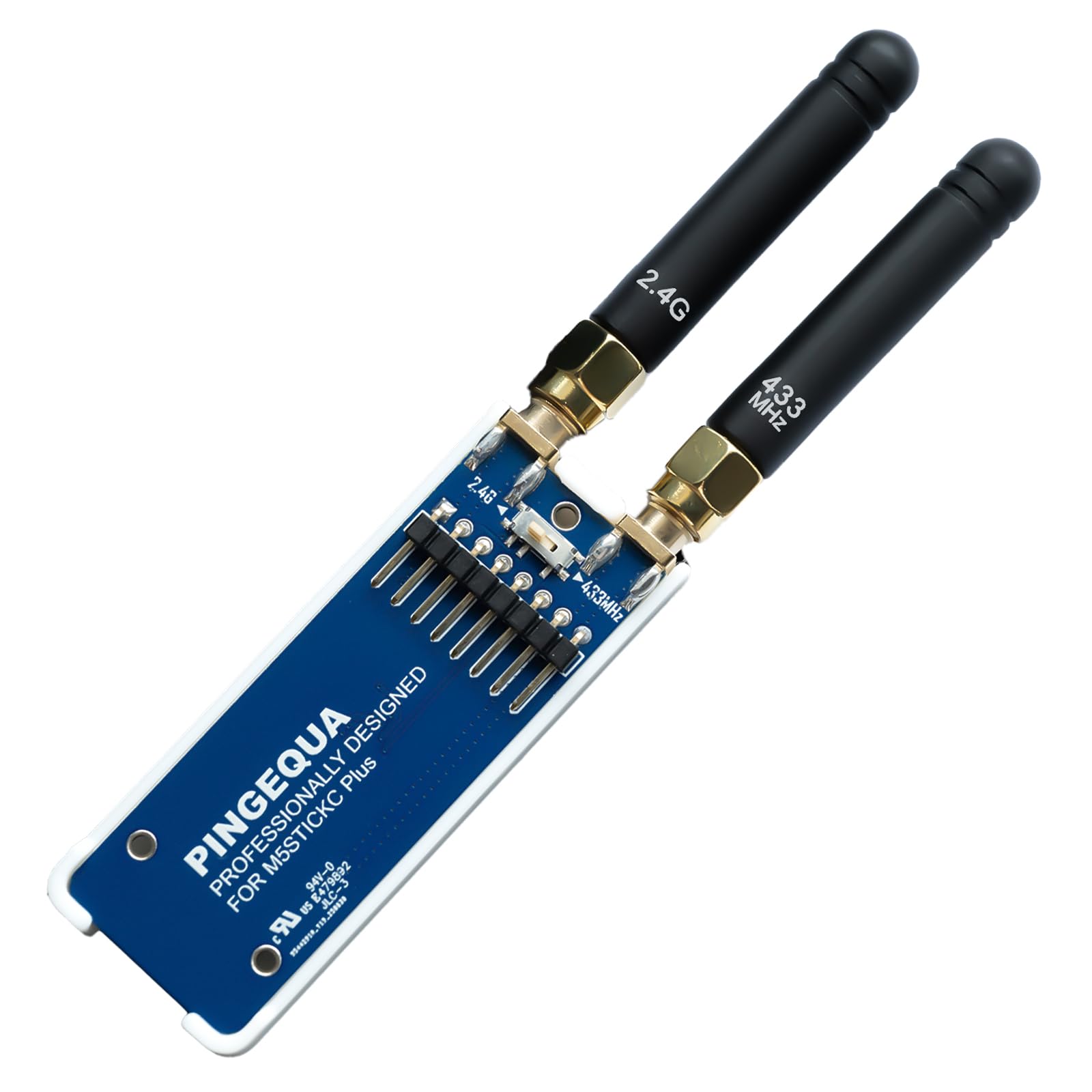Module RF 2 en 1 pour M5Stack StickC Plus, prend en charge NRF24 2,4 GHz et CC1101 433 MHz, compatible avec M5Stack StickCPlus 1.1&2 avec firmware Bruce (avec étui imprimé en 3D)
