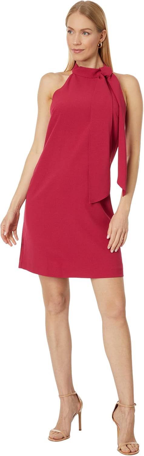Vince Camuto Women's Halter Bow Neck Dress