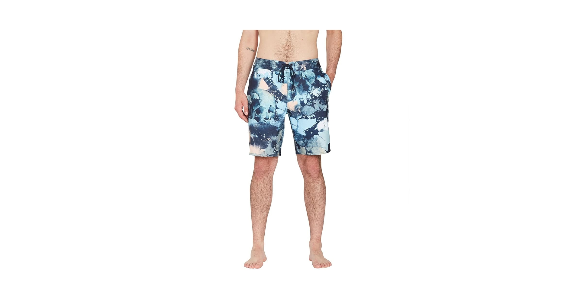 Volcom Men's Skulli Wash Stoney Boardshort Trunks Navy
