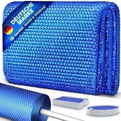 tillvex Pool Solarabdeckplane Rund Ø 366 cm | Solarfolie Stärke 120 µm | Solarplane zuschneidbar | Poolheizung für Wassererwärmung