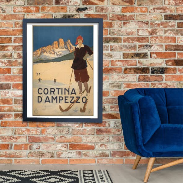 Poster Cortina d'Ampezzo encadré extra large sans reflets - 2