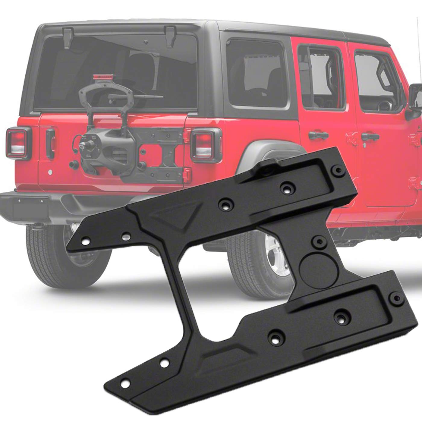 Buy omotor for Jeep Wrangler JL 2018+ Oversized Spare Tire Carrier Tailgate Reinforcement Kits