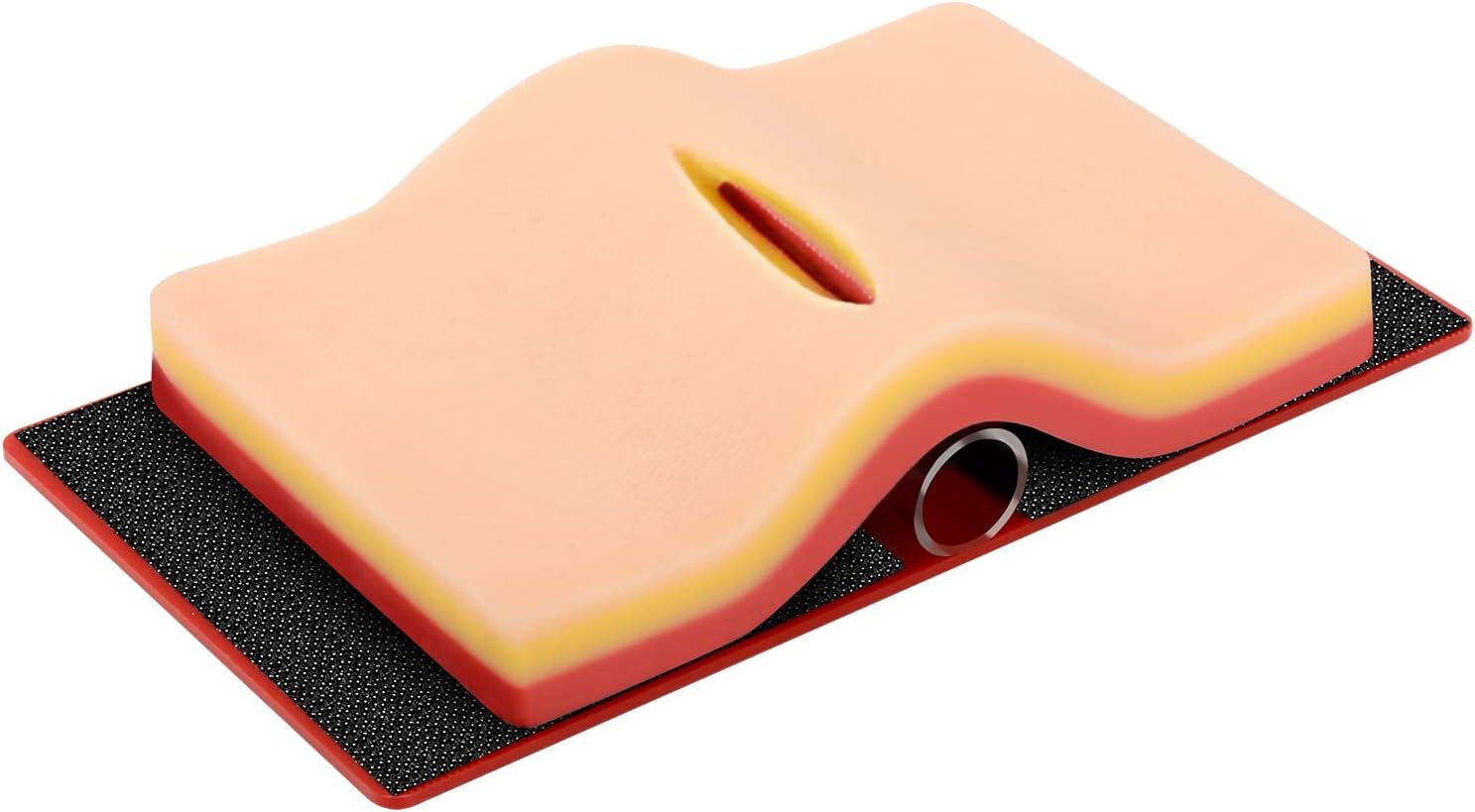 Medarchitect Silicone Skin-Like Suture pad with Hook & Loop Device for DIY Wounds for Medical and Veterinary Students Suture Practice and Training