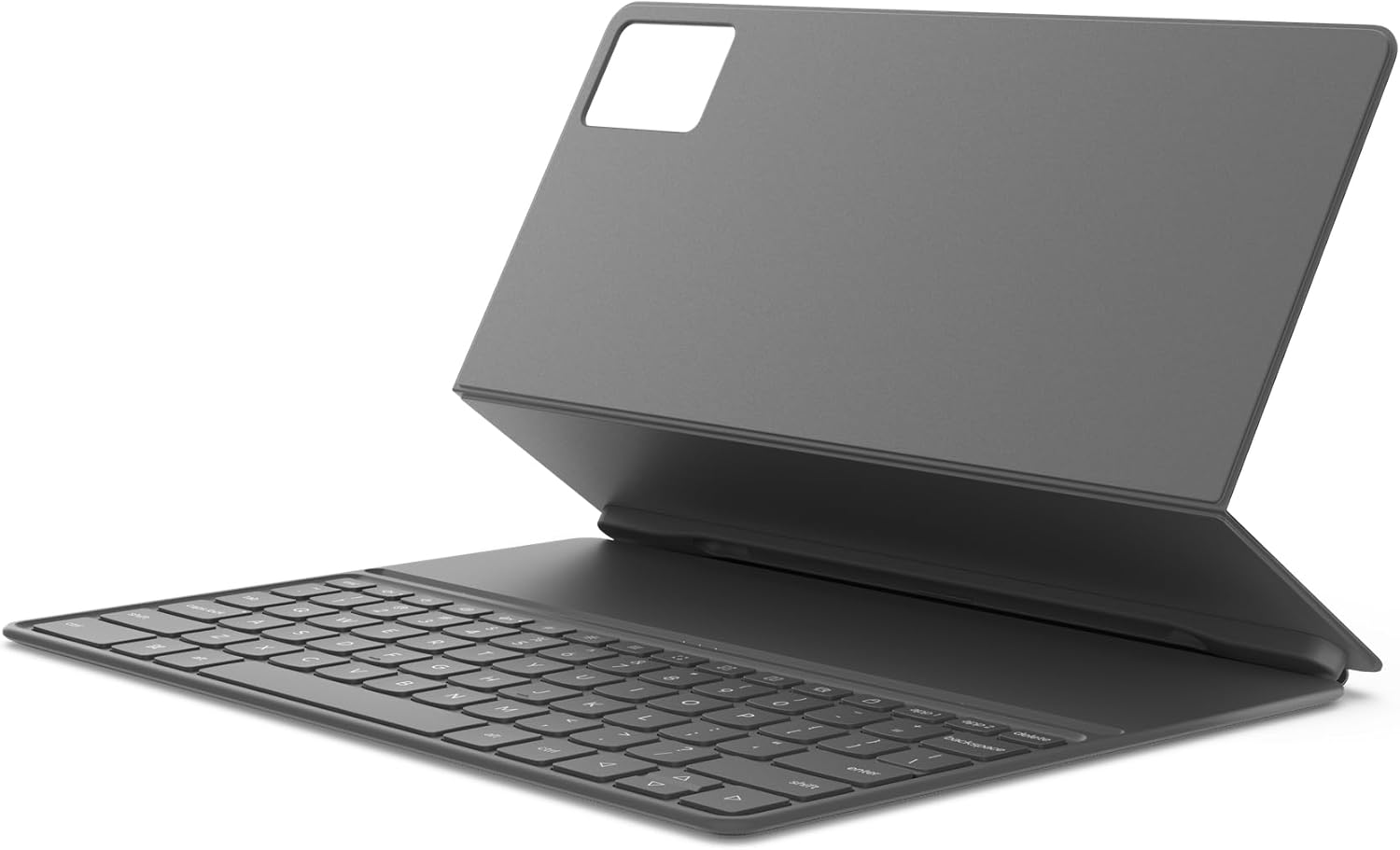 Lenovo Folio Keyboard for Idea Tab Plus, Magnetic Tablet Keyboard Case with Pogo Pin Connection & Built in Pen Holder, Slim Lightweight PU Leather Cover, Luna Grey