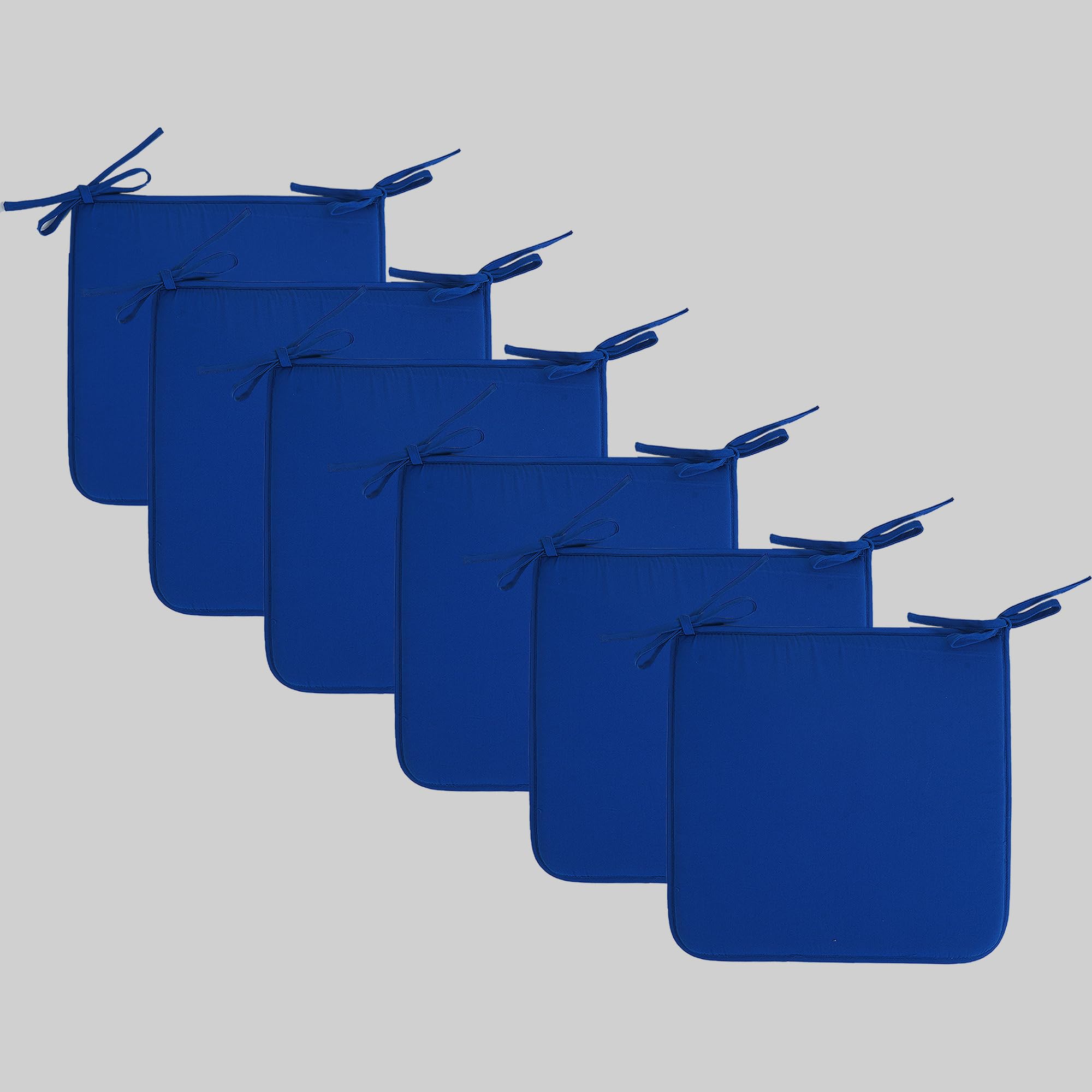 SKANDA FAB Premium Foam Chair Pad with High-Density Fill|Chair Cushion Pad|Square Chair Pad Classic Blue 40 x 40 x 2.5 CM (Pack of 6) (B0CK5J2FCX) Amazon Price History, Amazon Price Tracker