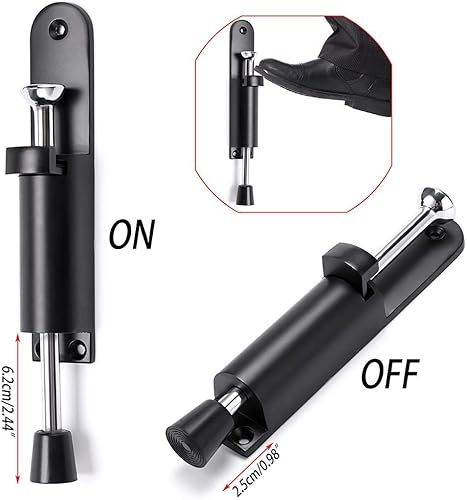 Miniatura 3 de 2 piezas de topes de puerta con resorte resistentes con tornillos