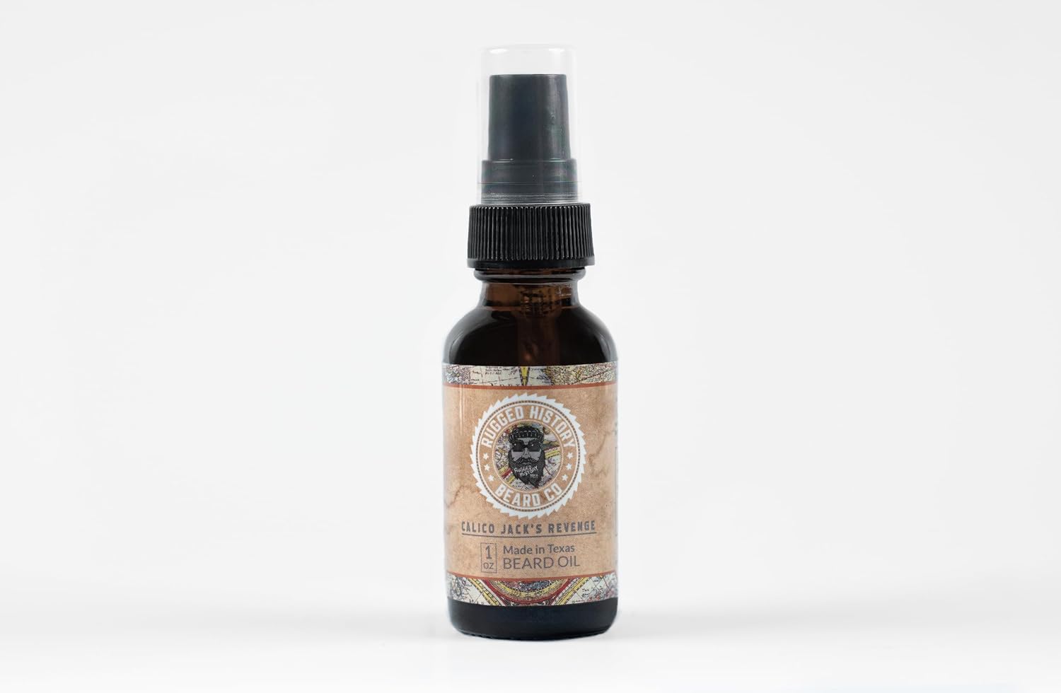 Calico Jack’s Revenge Beard Oil – Pirate-Inspired Beard Conditioner for Men – Rum, Coffee, Spices & Exotic Woods – Small Batch – Made in Texas