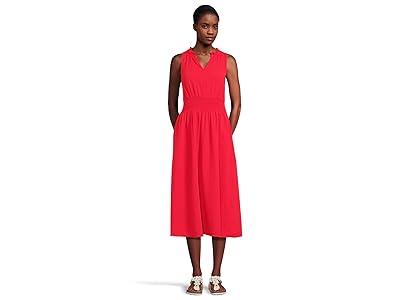 Mod-o-doc Smocked Waist Midi Tank Top Dress Women