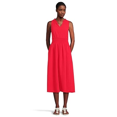 Mod o doc Smocked Waist Midi Tank Top Dress Women