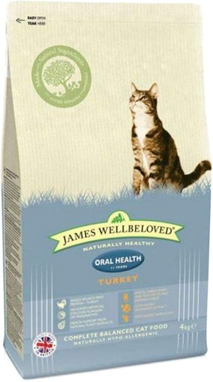 James Wellbeloved Oral Health Adult Cat Food With Turkey 1 5kg Amazon Co Uk Pet Supplies