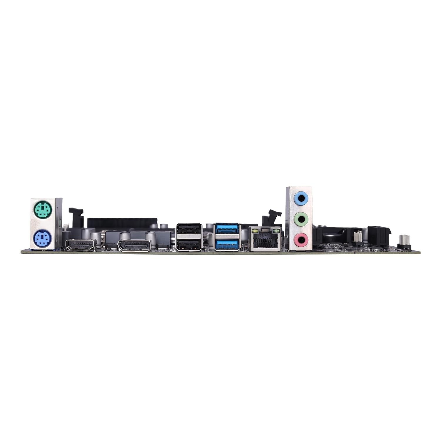 Rear I/O panel of the ZEBRONICS H310 D4M2 motherboard