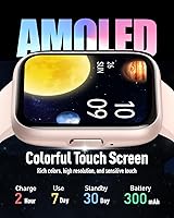 Vista 4 de Smart Watch for Men Women - Answer/Make Calls/Quick Reply/AI Voice Assistant, 1.83" HD for Android iPhone Samsung Compatible IP68 Smartwatch Blood