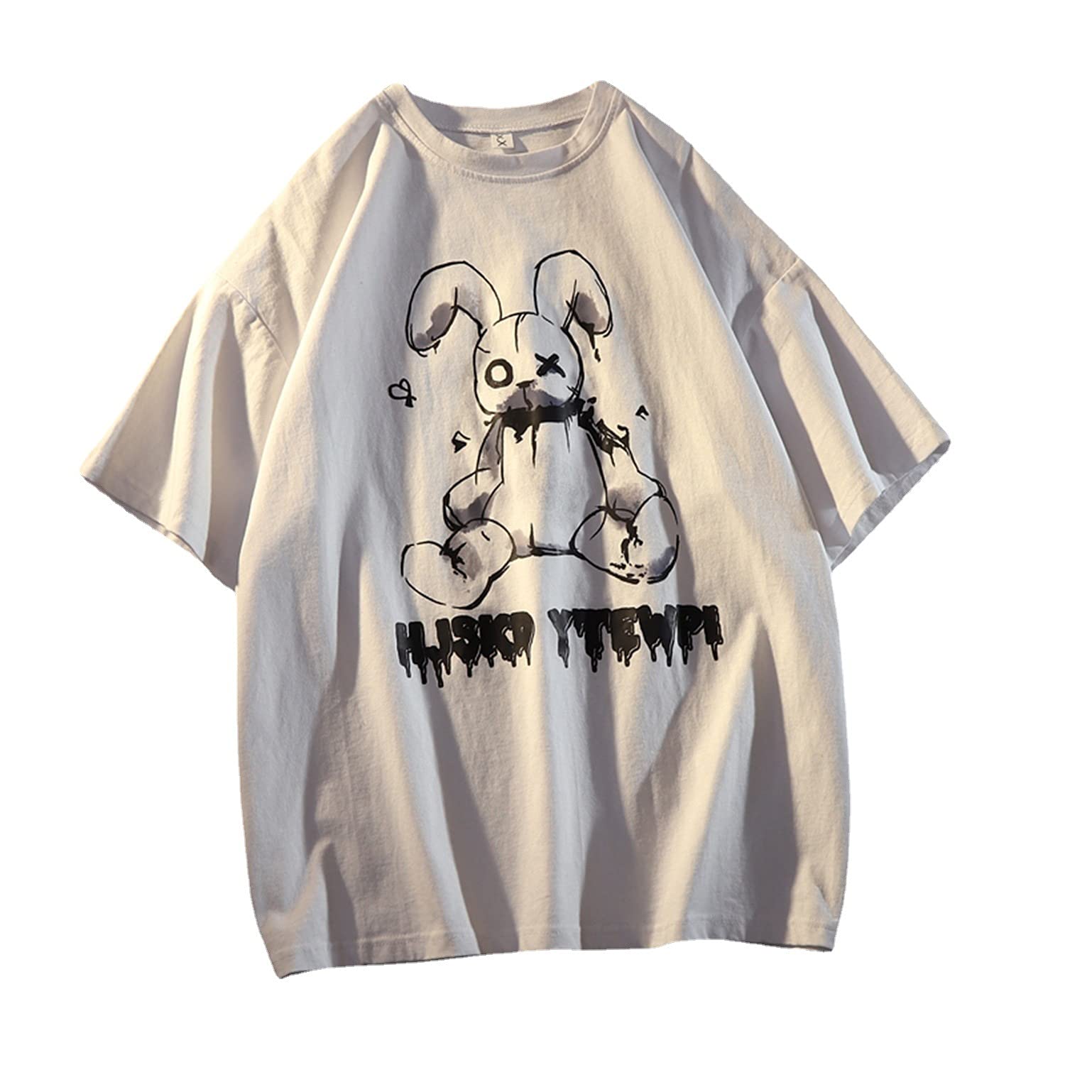Skateboard FrogCreepy Doll Bunny Goth T Shirt Women Summer Grunge Hipster Tops