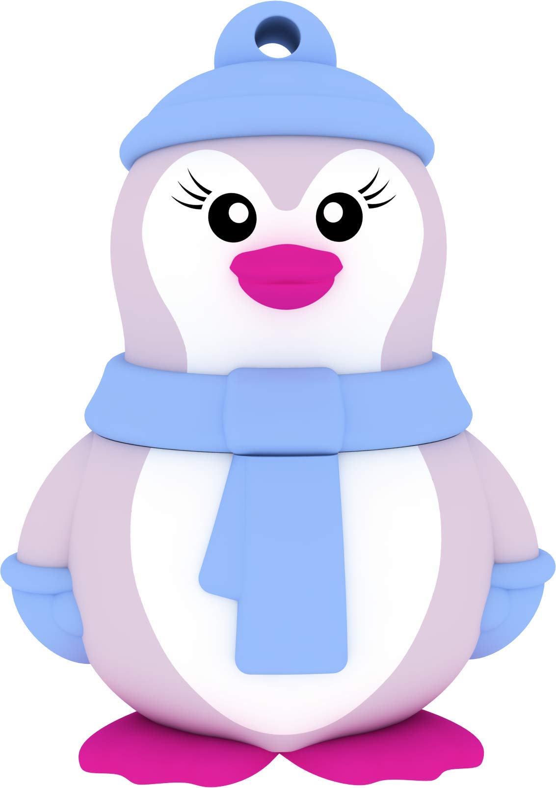Emtec ECMMD16GM335 USB Flash Drive 2.0 Licence Series Animalitos Collection 16 GB Lady Penguin Figurine Soft Eraser