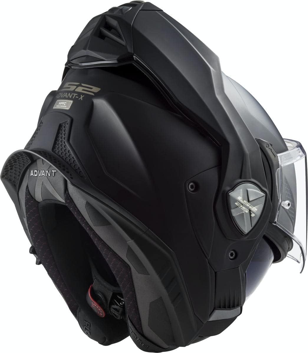 LS2, Casco Modular Moto ADVANT X Solid Mat Black, M