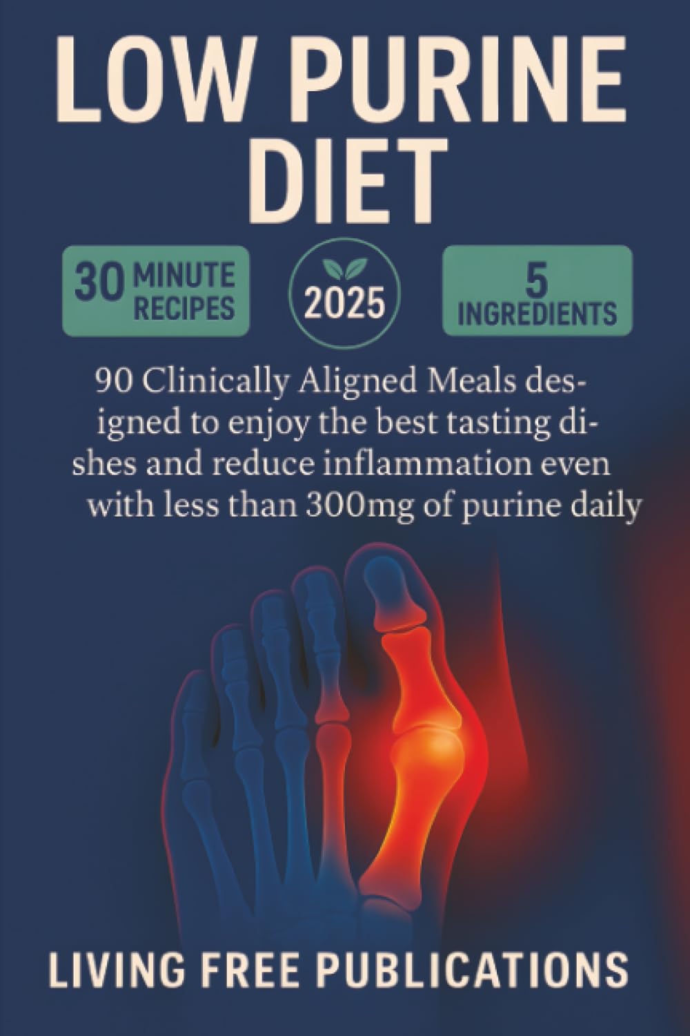 Low Purine Diet: 90+ Clinically Aligned Meals designed to enjoy the best tasting dishes and reduce inflammation even with less than 300mg of purine daily (Suitable for multiple dietary restrictions)