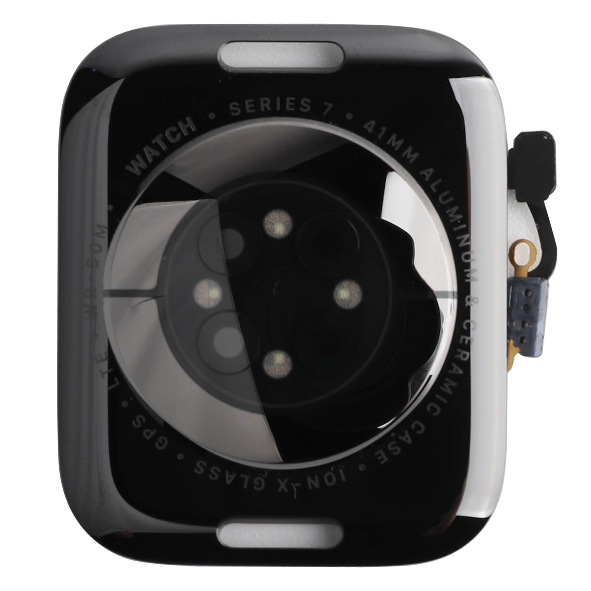 Cover posteriore in vetro per la frequenza cardiaca, compatibile con A-pple Watch Series 7 41 mm (Cellular/LTE+GPS) con kit di strumenti di riparazione aggiornato