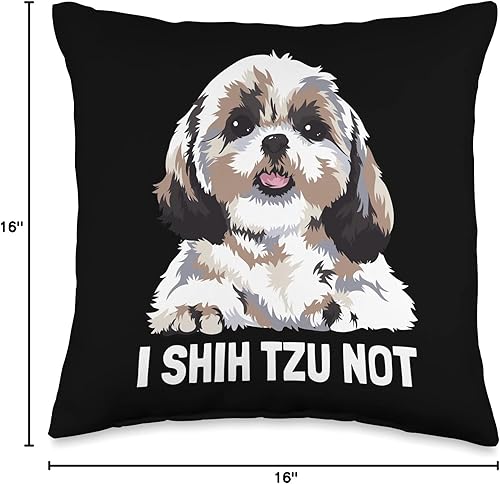 Miniatura 6 de Shih Tzu Gifts for Dog Lovers I Shih Tzu - Almohada sin lanzar, 18 x 18 pulgadas, multicolor