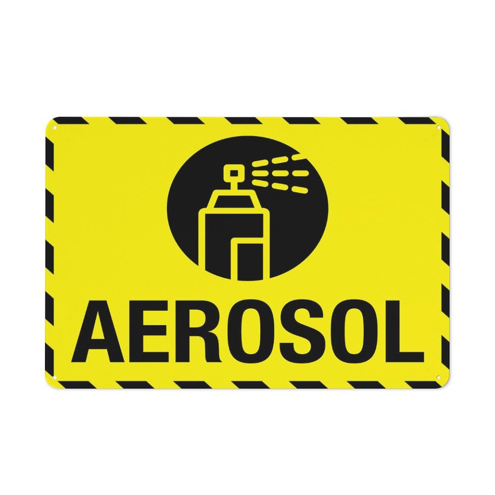 Aerosol Sign 8X12 Inch Rust Free Aluminum Easy To Read & Sturdy Keep Out Outdoor Metal Signs For Home Farm Yard