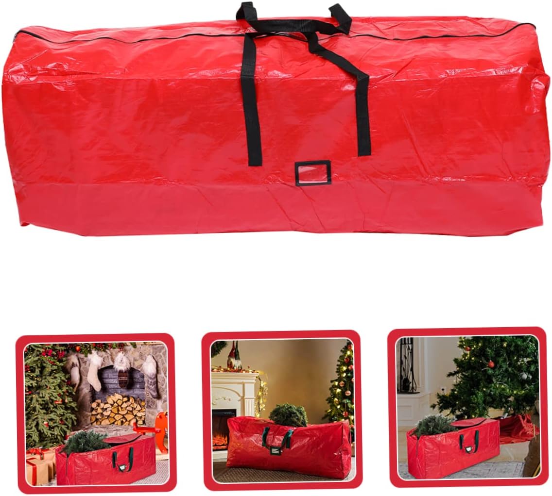 Christmas Tree Storage Bag Handles and Spacious Organizer for Holiday Trees and Decorations