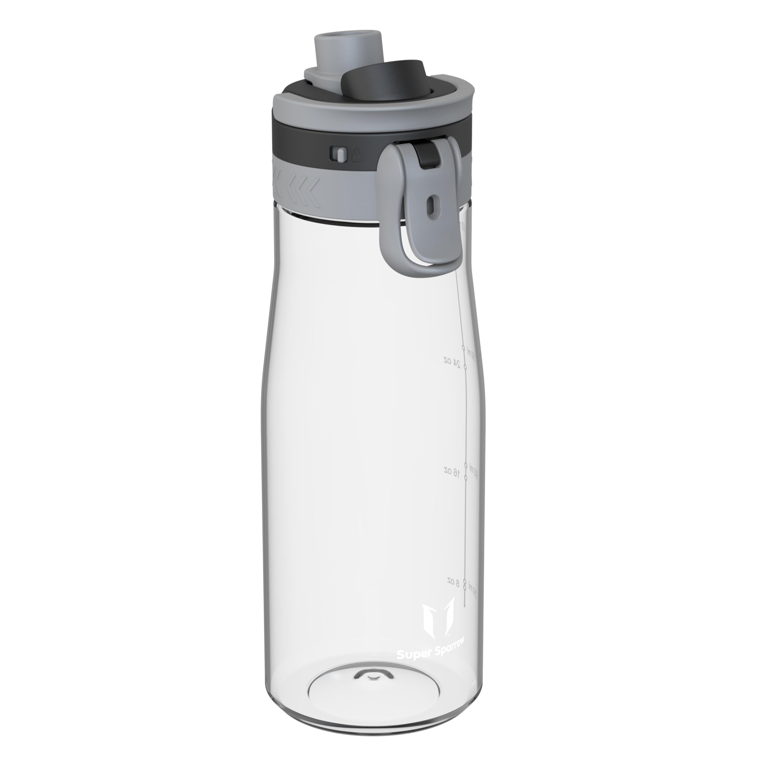 Super Sparrow Water Bottle 1000ml - One-Tap TouchGulp Bottle - Non-Toxic BPA Free - Lightweight & Sustainable Tritan Water Bottles for Sports, Travel, Outdoors