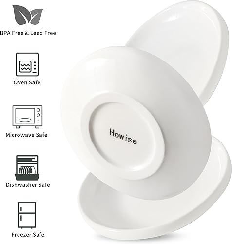 Miniatura 3 de 3 cuencos de cerámica para gatos, 5.5 pulgadas, platos para gatos para alimentos y agua, plato pequeño para perros (blanco)