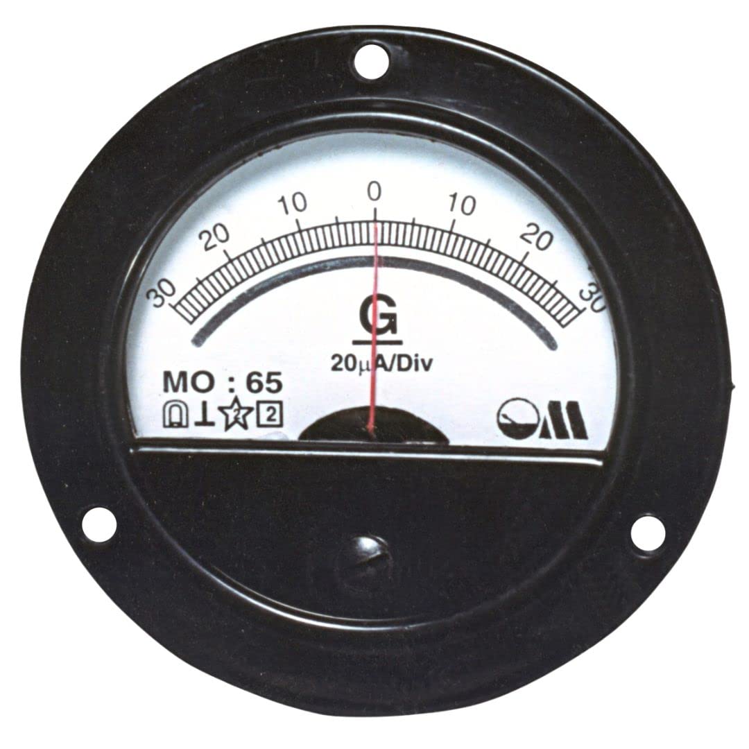 Om Meters MO-65 Round Moving Coil Analog Panel Meter 30-0-30 Galvanometer (Black) (80mm) (B09R7DF78W) Amazon Price History, Amazon Price Tracker