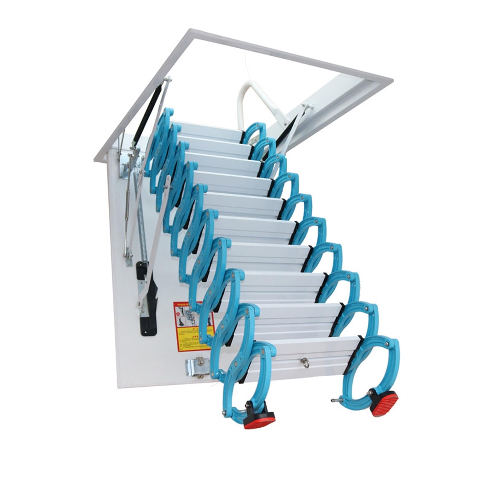 Attic ladders Pull Down Ceiling Attic Ladder Folding Extension Loft Stairs Space Saving, for Indoor and Outdoor Use(70 * 110cm)