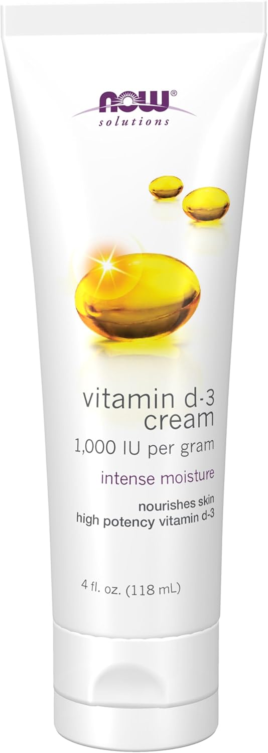 NOW Solutions Crema de Vitamina D-3 1000 UI por Gramo 4 oz