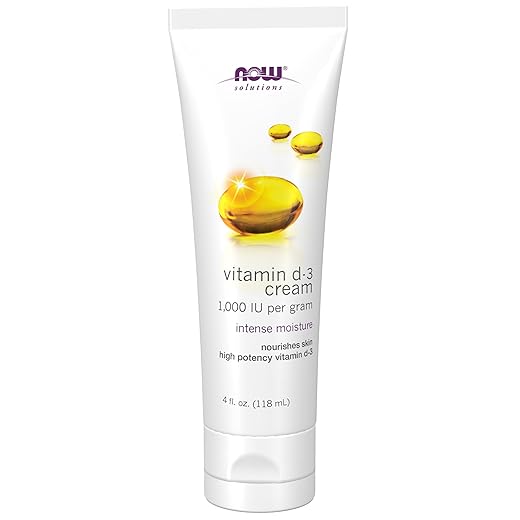 NOW Vitamin D3 High-Potency Moisture Cream