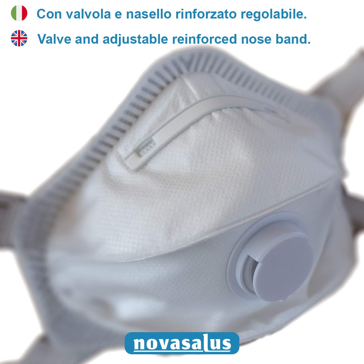 mascherine respiratori FFP3 con Valvola, mascherine protettive facciali"Cup Shape", Certificate CE 2797 - Confezione da 5 FFP3 NR