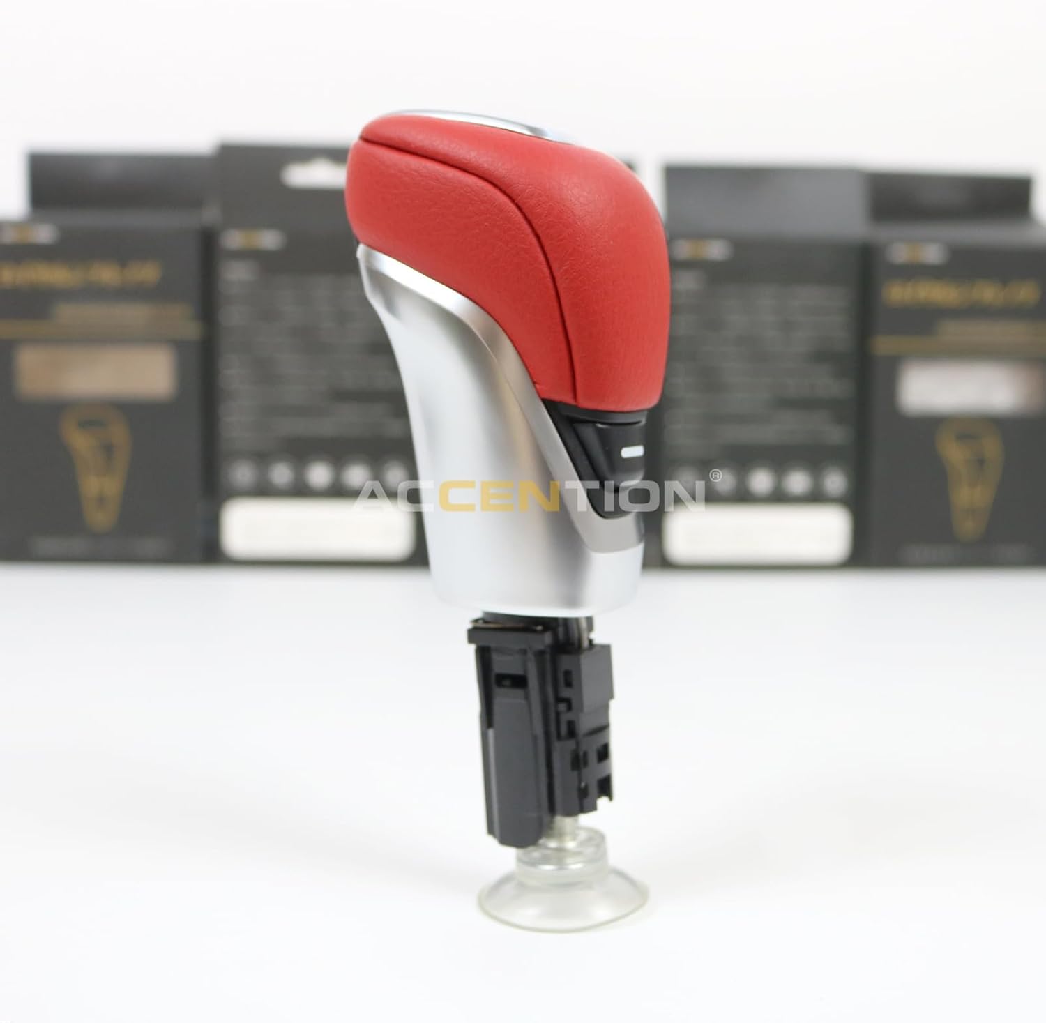 Red Leather Gear Shift Knob for Nissan Altima 2019-2022 Kicks 2017-2022 Sentra Sylphy 2020-2022