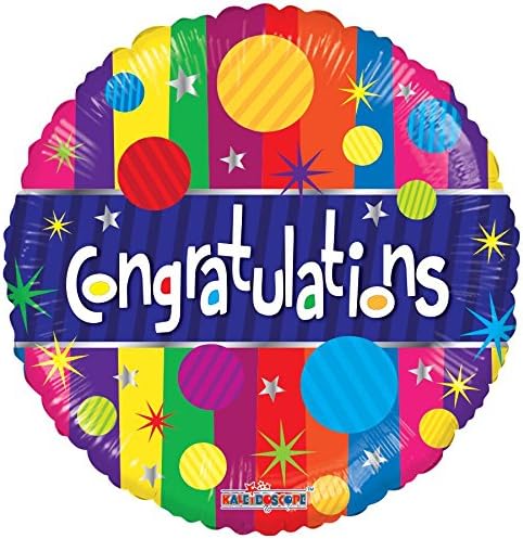 Congratulations Balloons 18" Helium Foil Congratulations Balloons 5 Pack