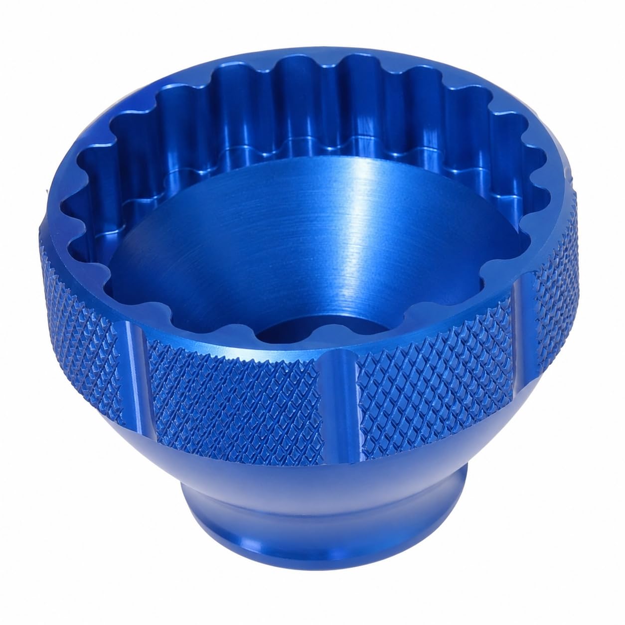 Kuvet Bottom Bracket Tool Compatible with Shimano BBT-69.2, 16 Notch 44 mm Bottom Bracket Removal Tool, 3/8 Inch Drive Centre Lock Tool for External Bearing Cups and Disc Brake Lockrings, 1 Pc