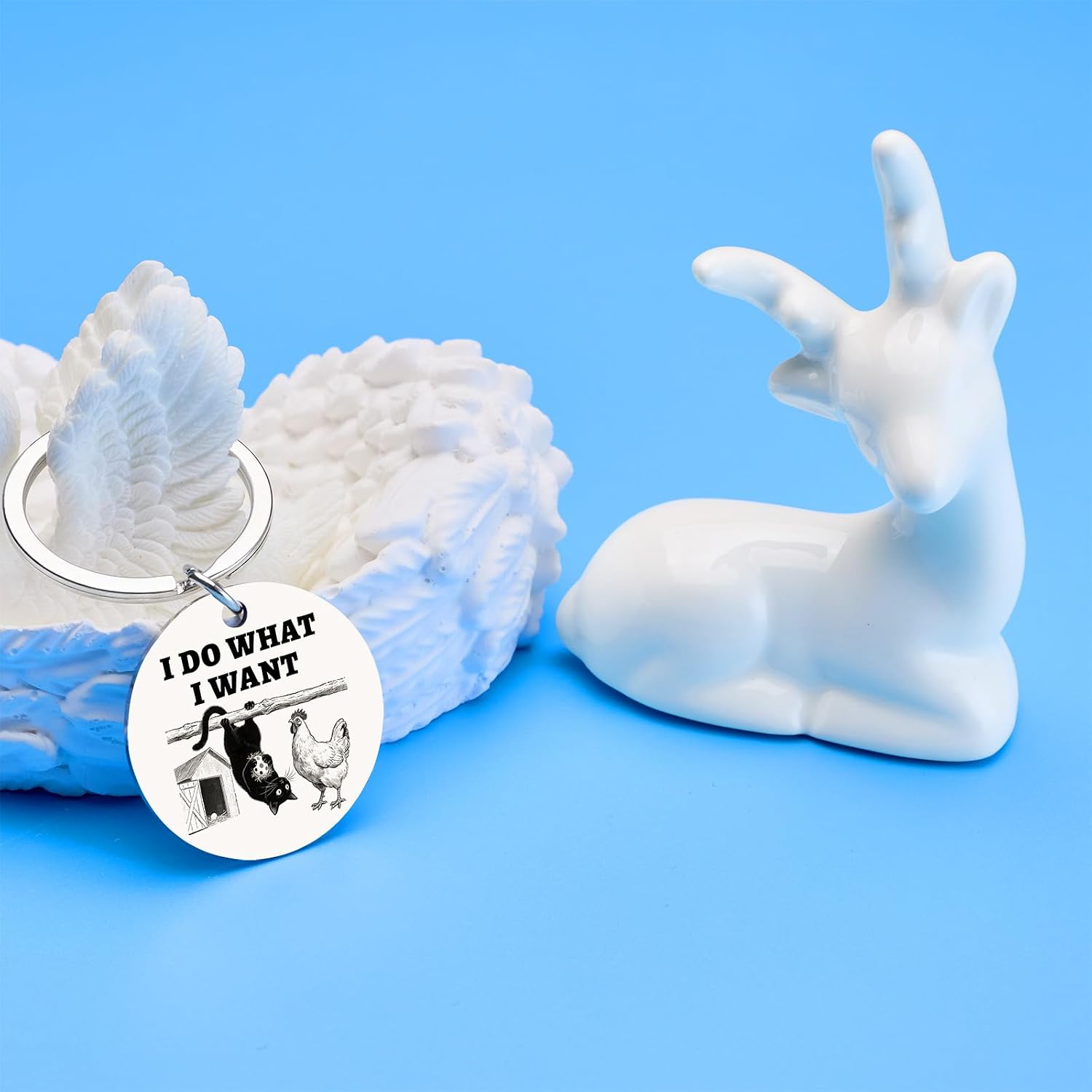 Funny Cat Keychain for Cat Lovers image 5