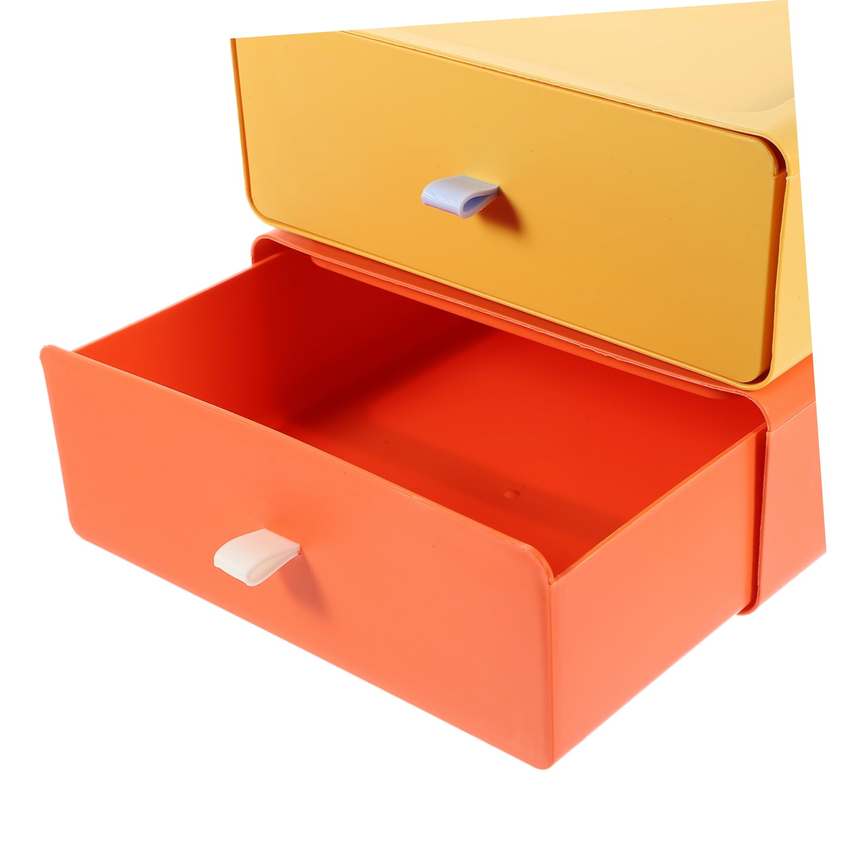 Housoutil 2 Piezas Caja de Almacenamiento de Escritorio Organizador de Cosméticos y Papelería de Almacenaje Oficina Práctico y Compacto