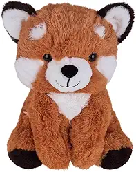 Urso Panda Vermelho De Pelúcia Sentado 23cm