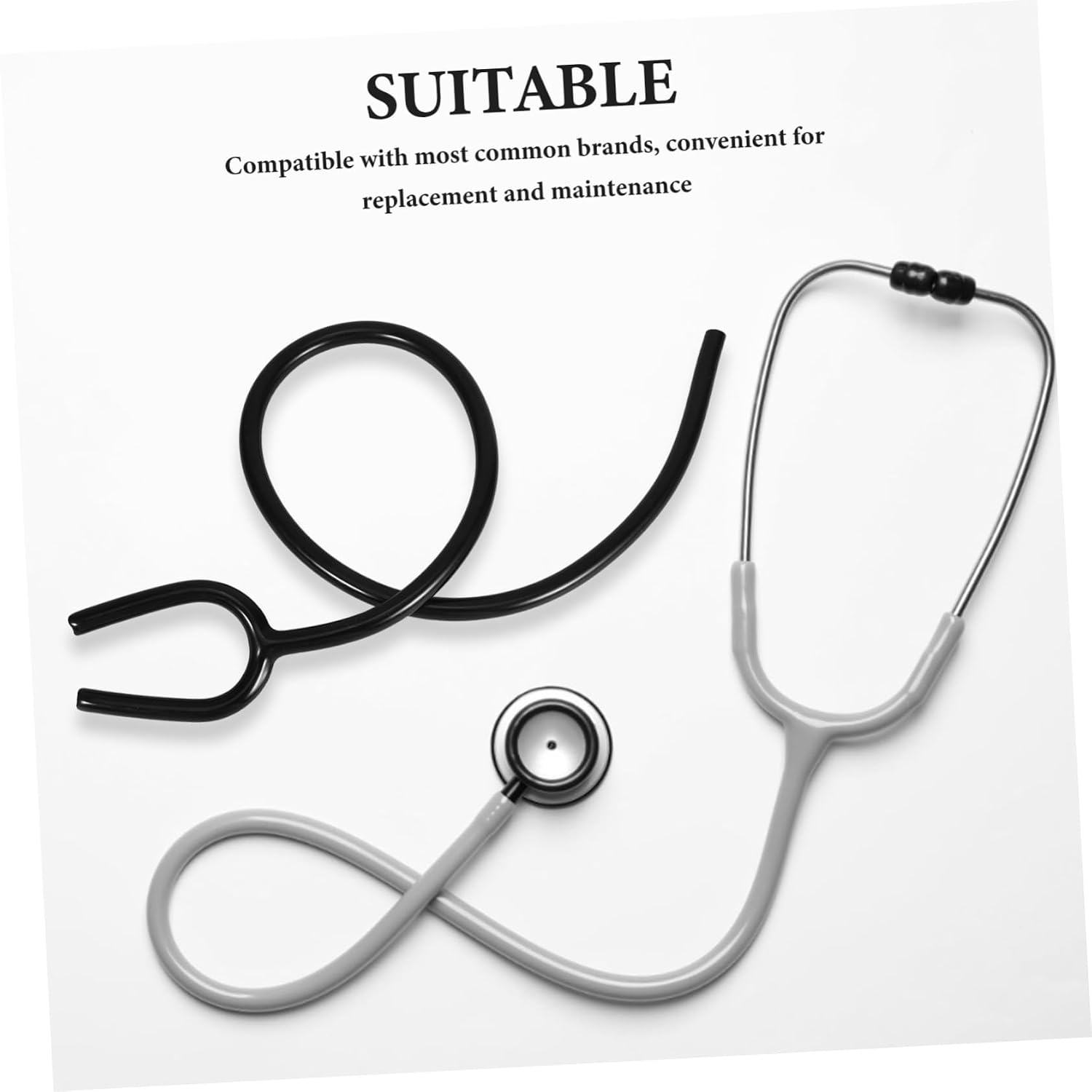 2Pcs PVC Stethoscope Replacement Tubing, Flexible Y-Shaped Design