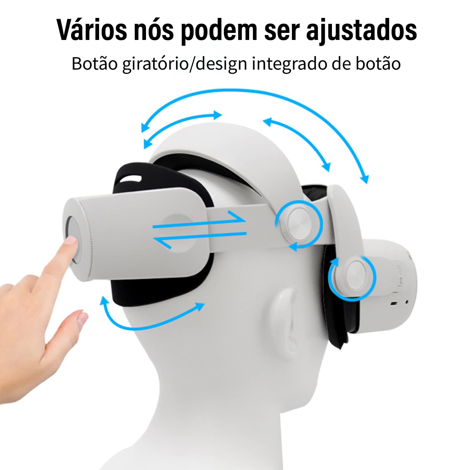Alça de cabeça para Oculus Quest 2, substituição da Elite Strap
