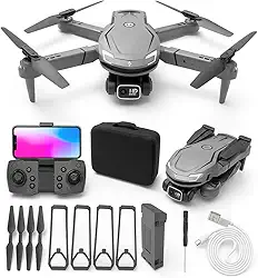 Drone V88 com Câmera Dupla 8K HD, Quadcopter com Sistema de Desvio de Obstáculos