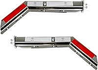 Vista 11 de Juego de 2 Soportes Colgantes de Guardabarros con Resorte Angular Negro para Semirremolques, Espaciado de Pernos de 1-1/8" 1.125", Colgante