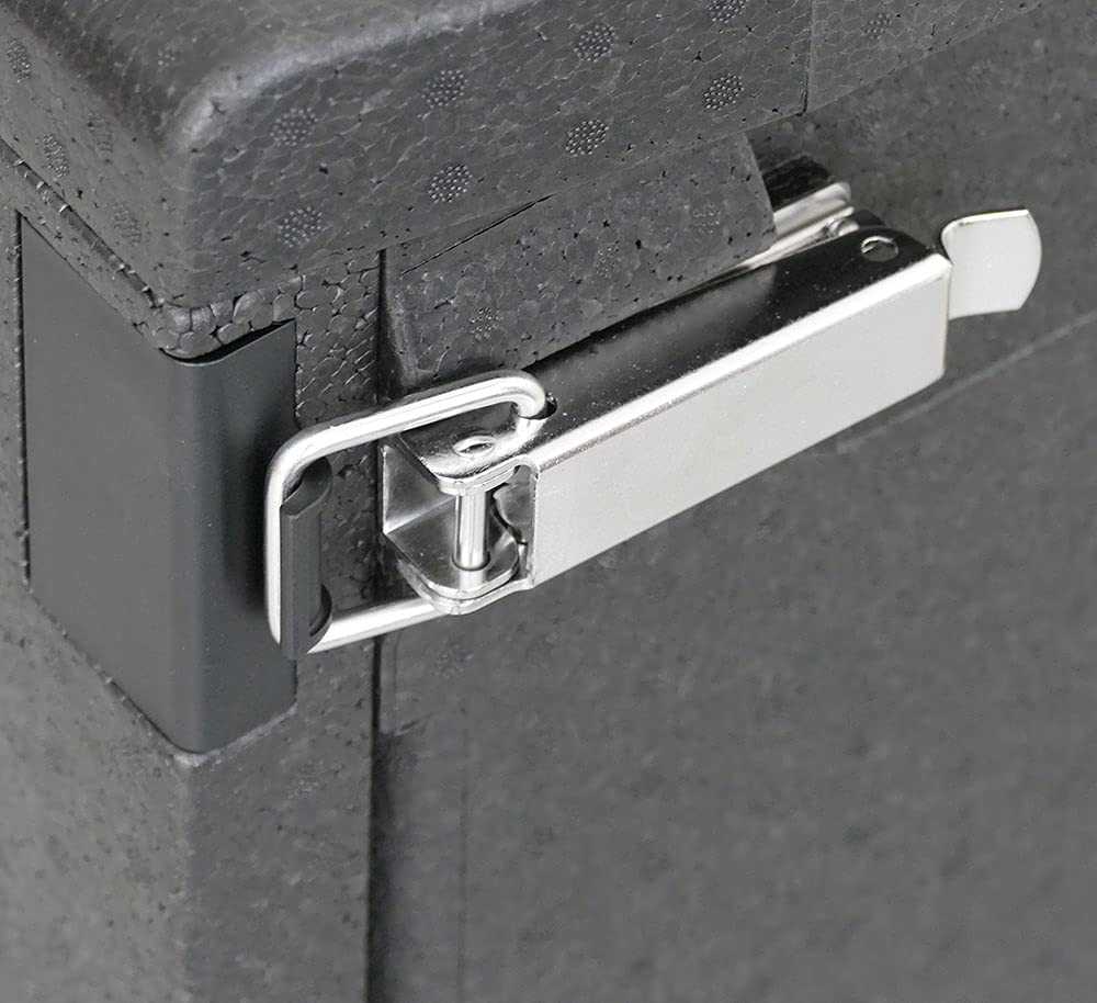 BRB Thermobox mit Fronteinschub und Deckel, Inhalt 146 Liter, BxTxH 540 x 740 x 685 mm, anthrazit