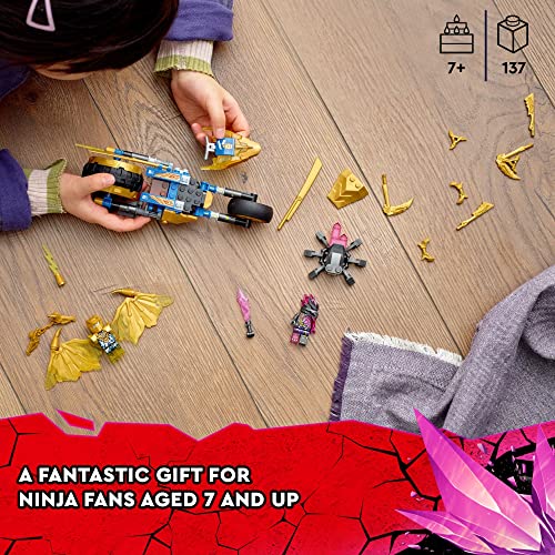 Lego Ninjago Jay's Golden Dragon Set, 71768 Toy Motorcycle With Dragon, Spider Figure And Jay Minifigure, Birthday Gift Idea For Kids 7 Plus #TOP5