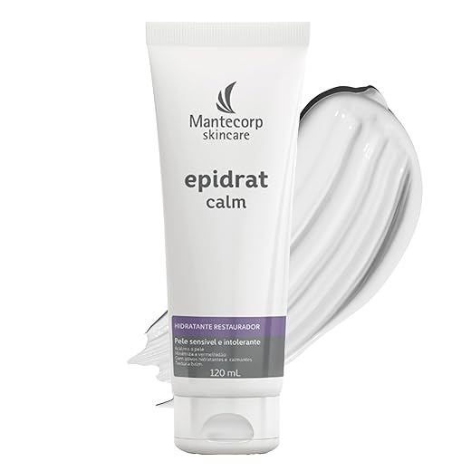 Hidratante Facial Skincare Epidrat Calm - 120ml - Ação Calmante e Hidratante - Para Peles Sensíveis - Mantecorp