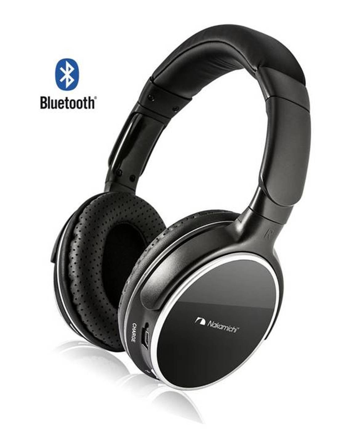 Nakamichi Over the Ear Bluetooth Headphones BT304 - Retail Packaging - Black