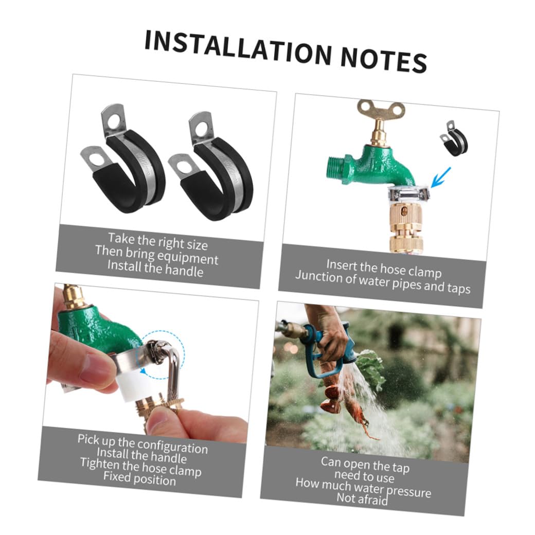 Veemoon Colliers De Serrage Pour Tuyaux 45 Pièces Colliers En Forme De R Pour Radiateur Usage Domestique Et Marin