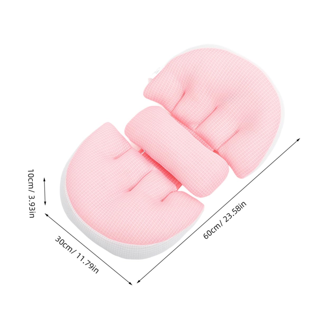 Toyvian Almohada de Embarazo para Dormir de Lado, 2 Sets Rosa
