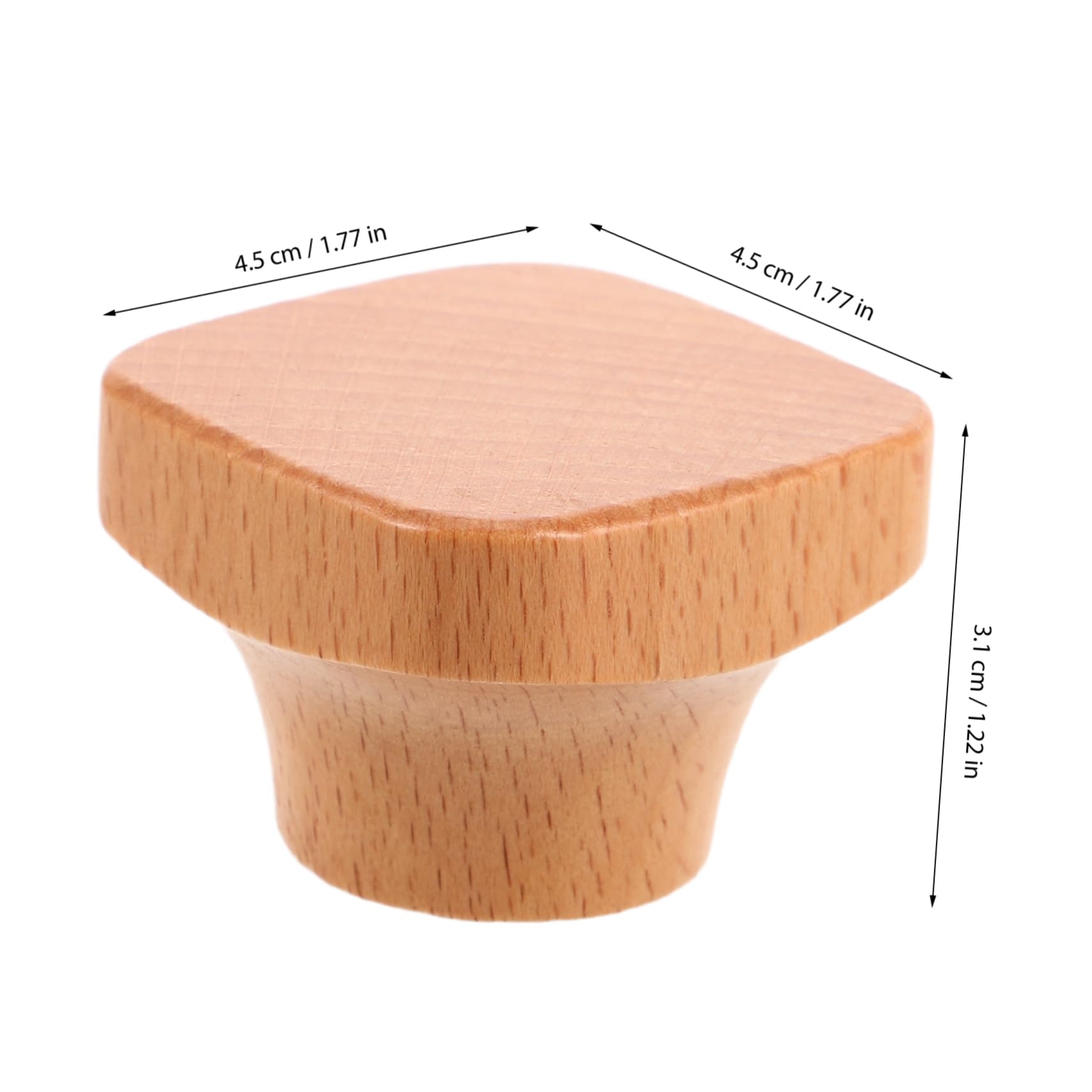 SUPVOX Wooden Pot Lid Knob Scalding Handle for Cookware Lightweight Beech Replacement Grip for Camping and Outdoor Cooking Durable and Heat Resistant Design